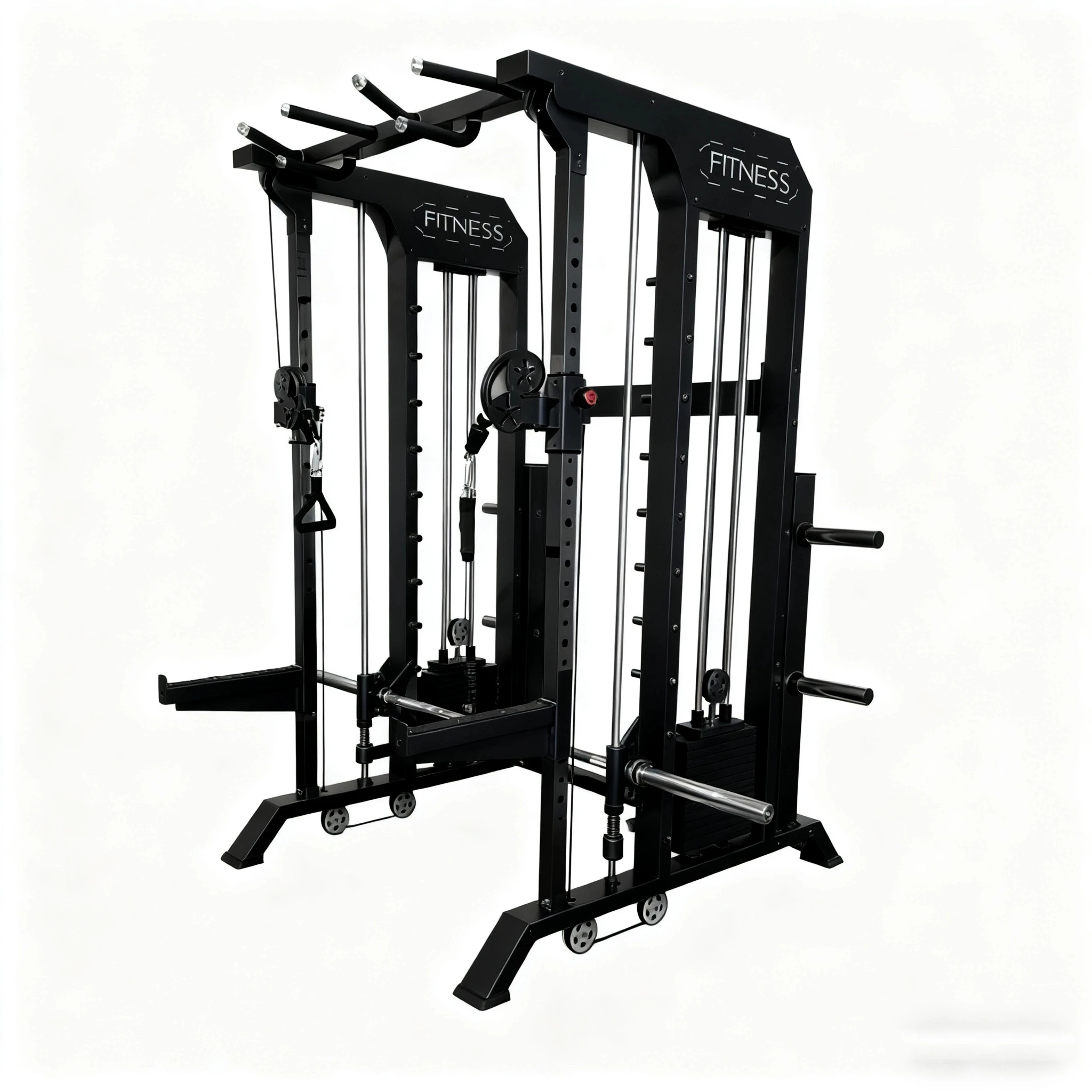 

Heavy-Duty Steel Home Gym Smith Machine Integrated Dumbbell Holder Fitness Equipment for Bodybuilding Metal Material