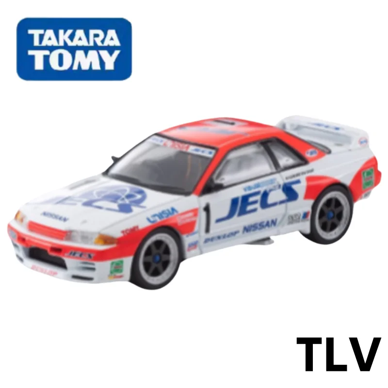 TOMICA TLV 1:64 N234d Nissan SKYLINE GT-R R32 alloy die-cast car model, boy's collection toy gift for friends, room decor.