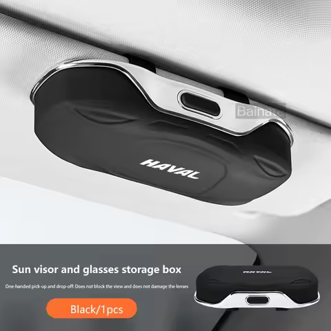 Car Visor Sunglasses Glasses Case Glasses Holder Clip Box For Haval F7 H6 H4 H5 H7 H9 F9 F7X 2024 2025 Car Interior Accessories