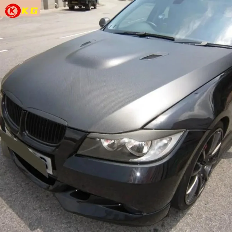 The car hood air outlet grille is suitable for BMW 3 Series E90 E91 E92 E93 M3 black/carbon fiber front hood grille 2007-2013