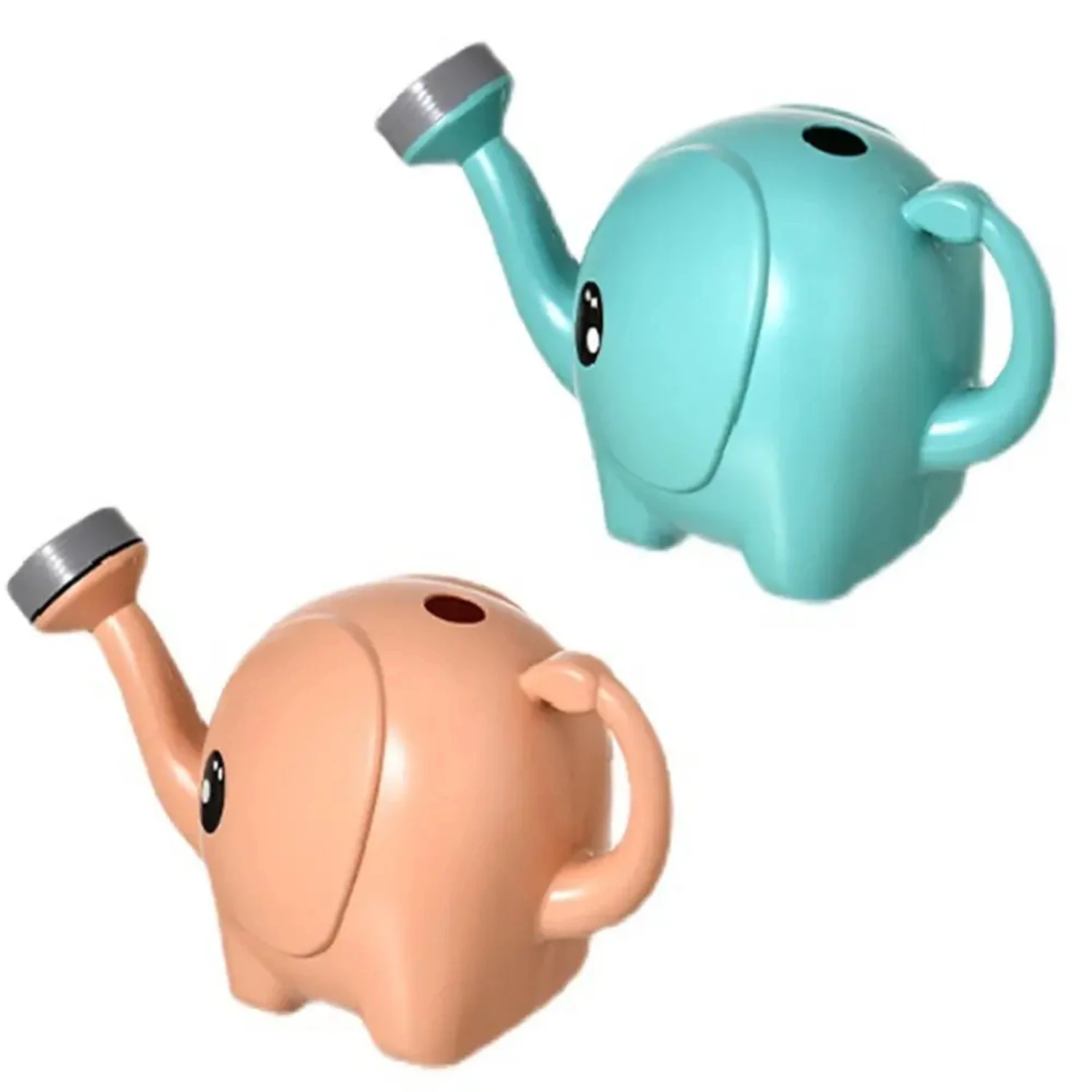 Cute Cartoon Elephant 2500ml Plastic Watering Can for Outdoor Patio Lawn Gardening Irrigation Plant