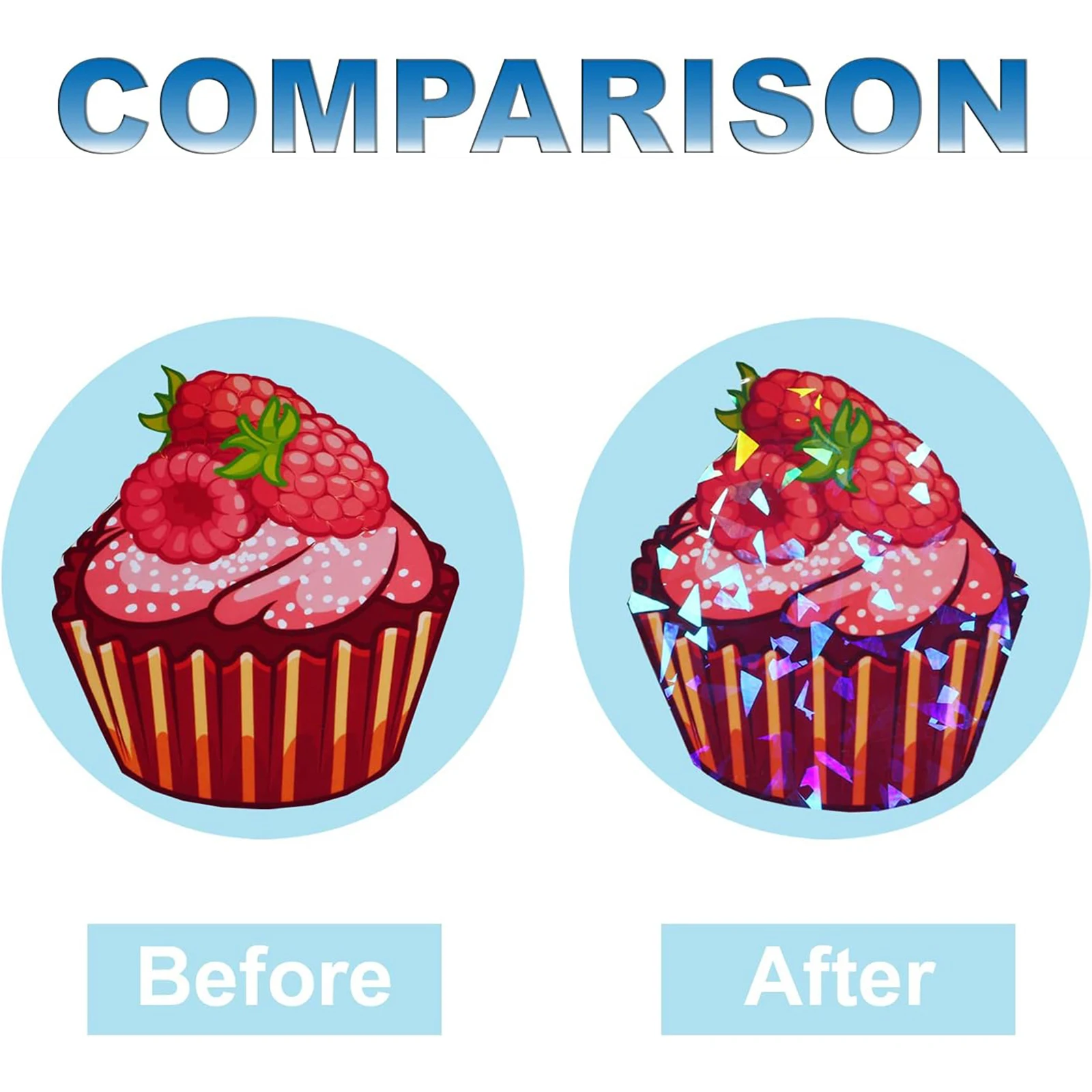 50枚 ダイヤモンドサイズ: 2.9 X 4.1インチ ホログラフィックステッカー紙 グリッタークリアホログラフィックオーバーレイ コールドラミネートフィルム