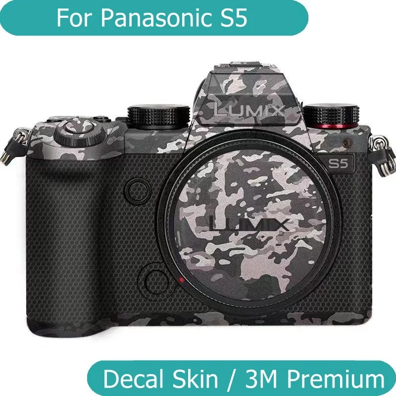 ملصق Lumix S5 مخصص لفيلم باناسونيك ، جلد لاصق ، لفافة فينيل للكاميرا ، غشاء واقي مضاد للخدش ، معطف واقي