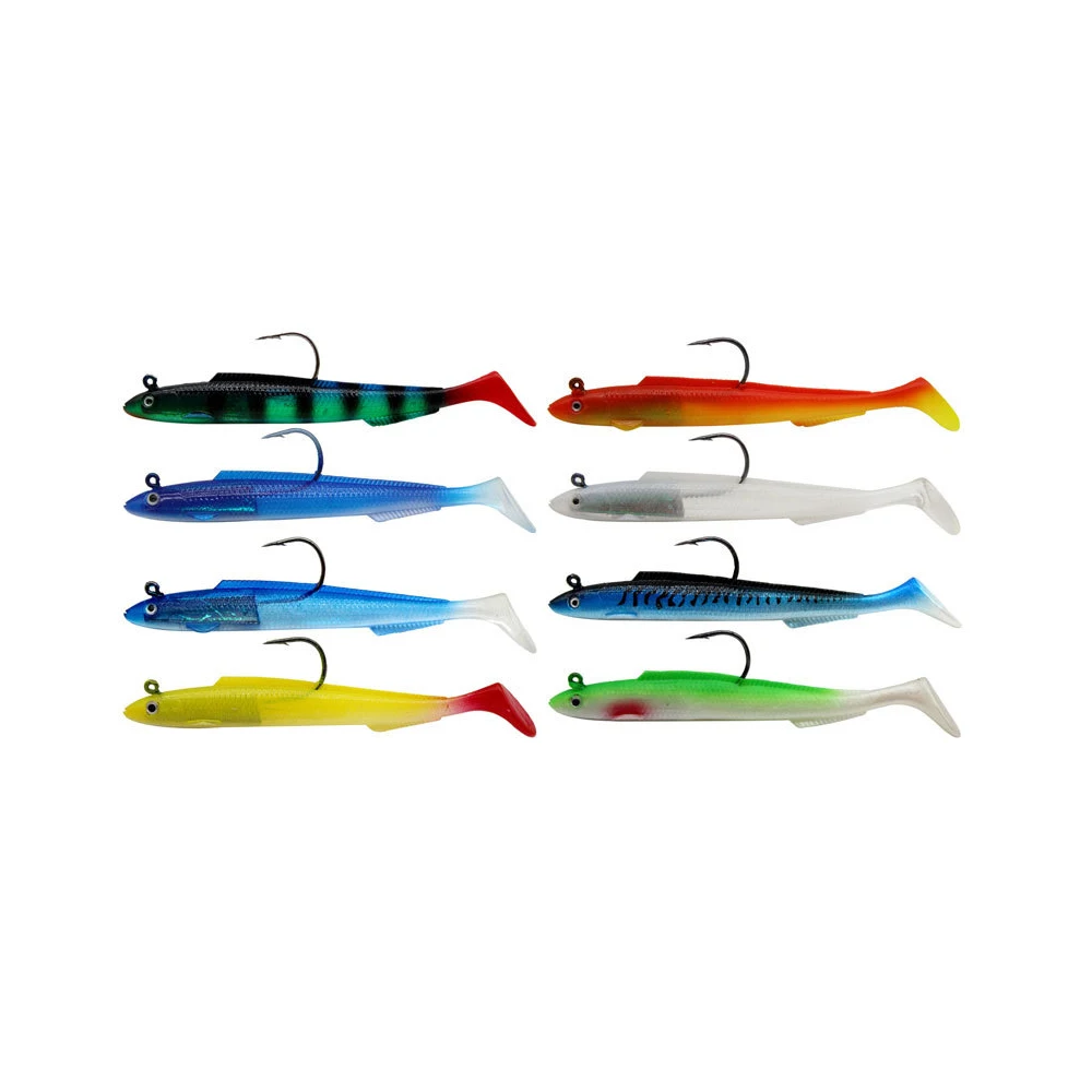 1pcs Soft Fishing Lure 3D Biomimetic Eyes PVC Fishing Baits with Barbed Hooks Multiple Colors Fishermen Must-Have Fishing Tools