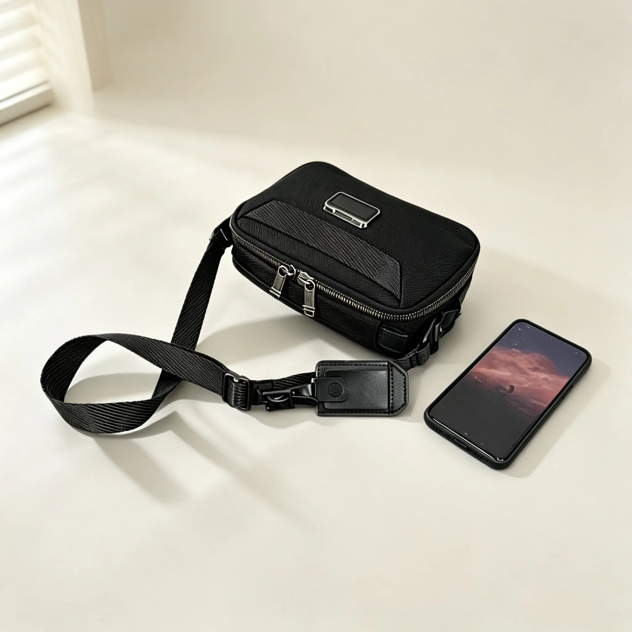 Men Fashion Business Handbag & Crossbody Shoulder Bag, Casual Sling Bag view 3