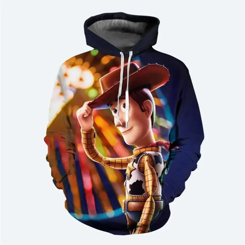 ديزني الطنانة الخفيفة الفتيان والفتيات هوديس ديزني البلوز 3D المطبوعة الكرتون هوديس الرجال النساء هوديس ملابس الخريف #4