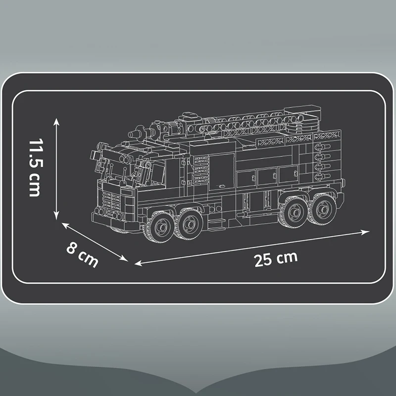 モールドキング都市救助消防車モデルビルディングブロックキットエンジニアリング車両シリーズ組み立て済みコレクタブルおもちゃ子供ギフト752個