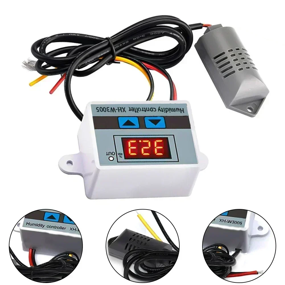 

Digital Humidity Switch Humidity Sensor Direct Output Easy To Read Data Hard-wearing Load Power 120W/240W/1500W