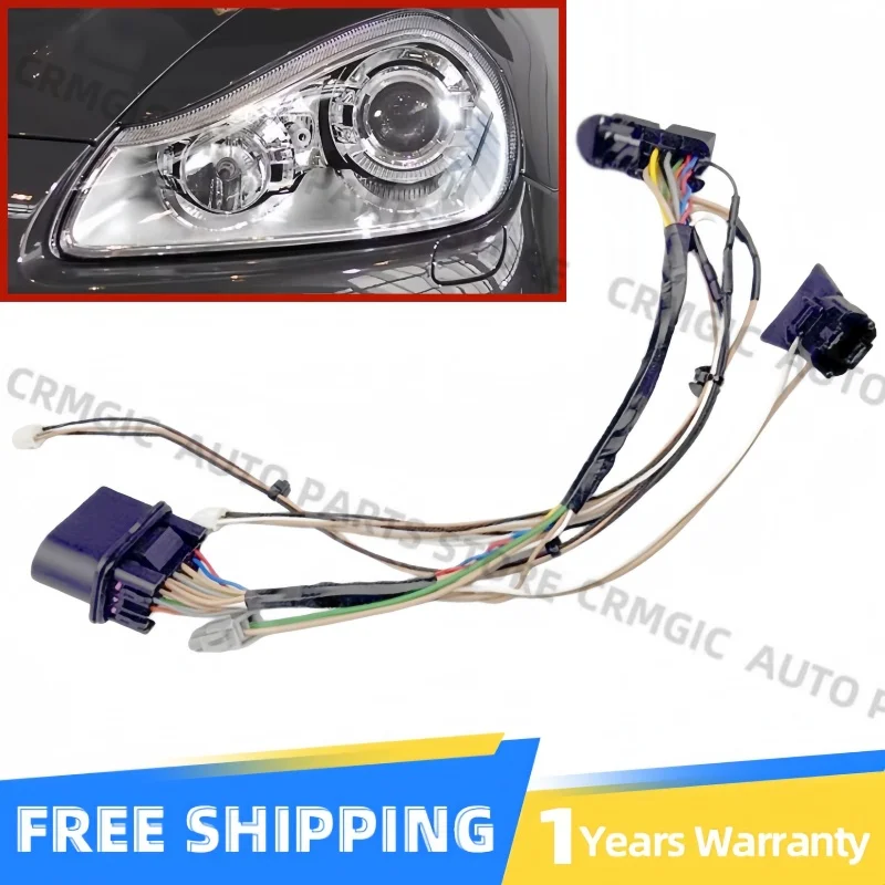 

1pc for 2008-2010 Porsche Cayenne headlight internal wiring harness plug line group circuit