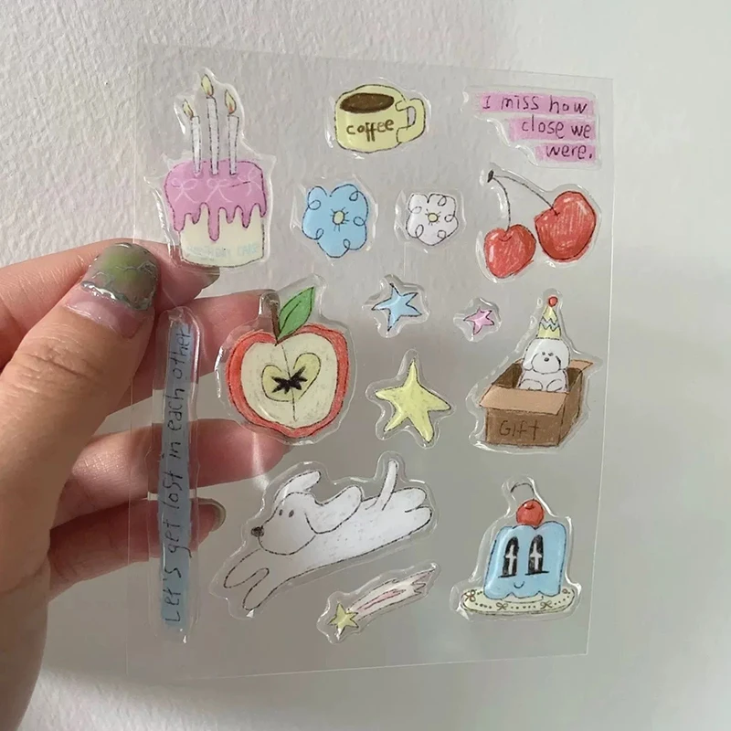 Cute 3D Jelly Planner Stickers Set - Funny Decorative Stickers for Computer, Mobile Phone