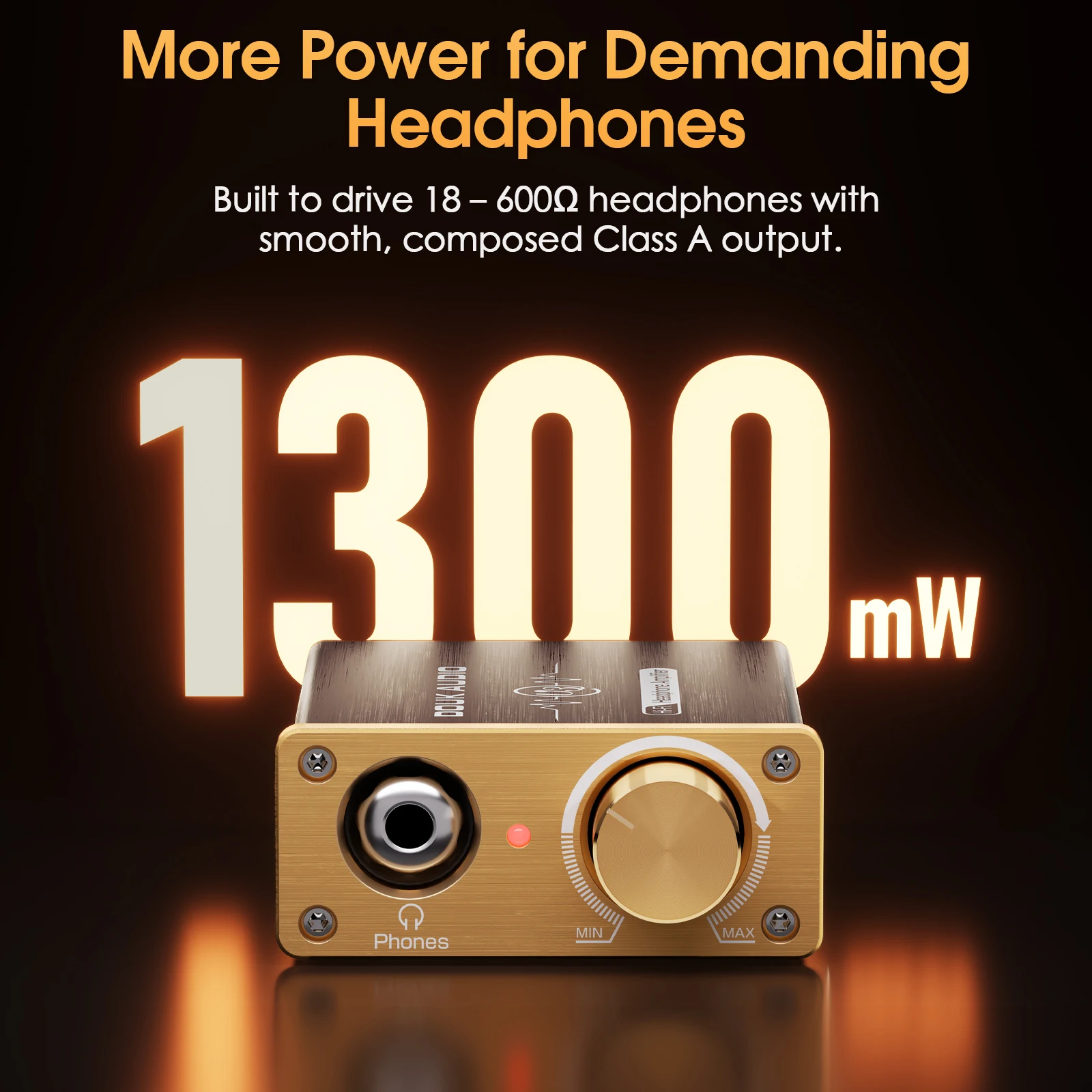 Douk Audio U3 Mini Pure Class A wzmacniacz słuchawkowy HiFi ultrakompaktowy domowy wzmacniacz stereo na biurko do zestawów słuchawkowych HD580/HD600/HD650 — zdjęcie produktu 5