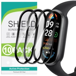 3D Curved Edge Screen Protector for Xiaomi Mi Band 9 8 Active 8 Pro Soft Transparent Anti-scratch Watch Films Smart Accessories