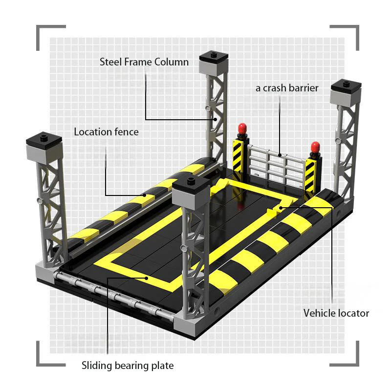 مكعبات بناء مرآب ركن السيارة من OUZEY 14+، مجموعات نماذج MOC للهندسة المعمارية للمدينة متعددة المستويات، هدية إبداعية للأولاد والرجال #2