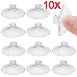 10/1Pcs Mushroom Head Sucker PVC Fish Tank Transparent Glass Sucker Perforated Clear Suction Cup Window Decor for Glass