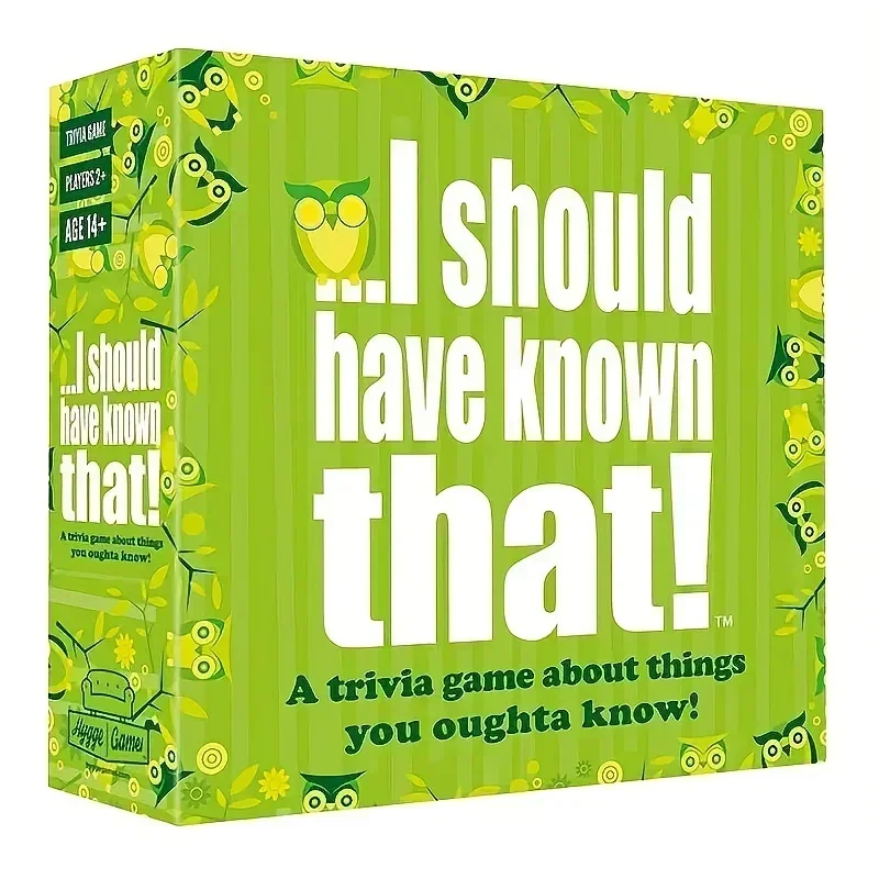 Board Game Card Game：I should have known that! Trivia Game Christmas Halloween Thanksgiving gifts