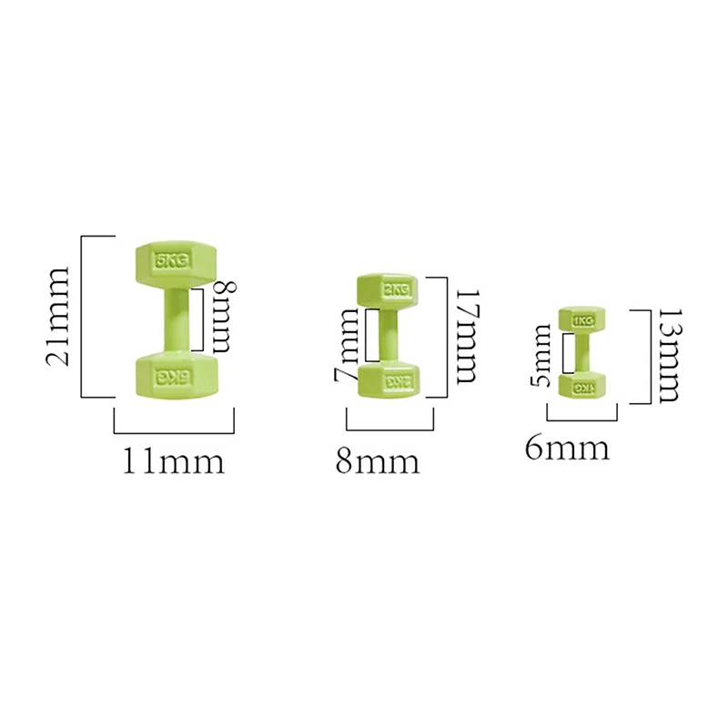 1 szt. 1/12 miniaturowe hantle z hantlami do ćwiczeń Mini hantle z zabawki modele do podnoszenia ciężarów akcesoria