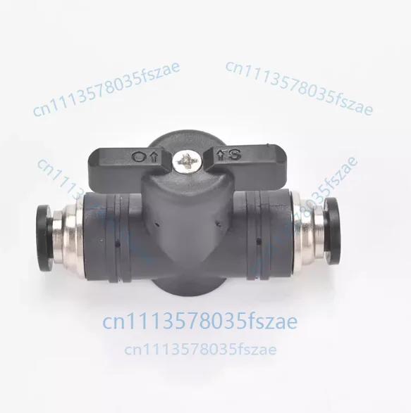 Accessories 1 pcs pneumatic quick plug pu air pipe joint hand valve buc4/6/8/10/12mm