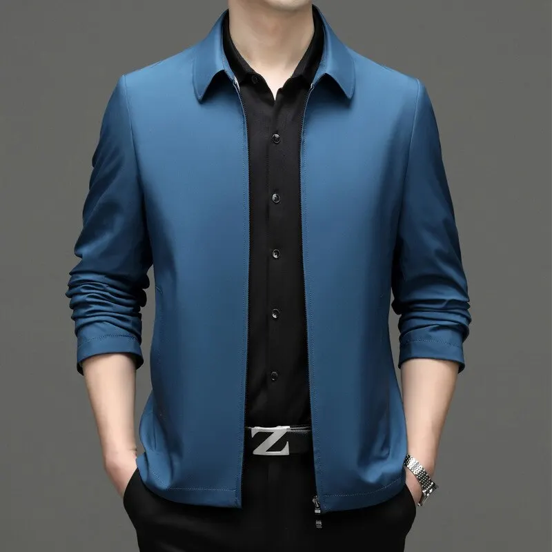 6805-R- Spring new middle-aged men's suit jacket thin autumn business suit dad suit