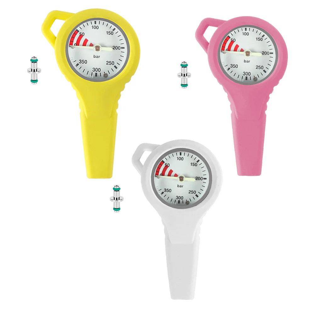 Underwater Operation Rotatable Diving Gauge Underwater Weight About 330g Wide Pressure Range 0-350Bar High-Strength Metal