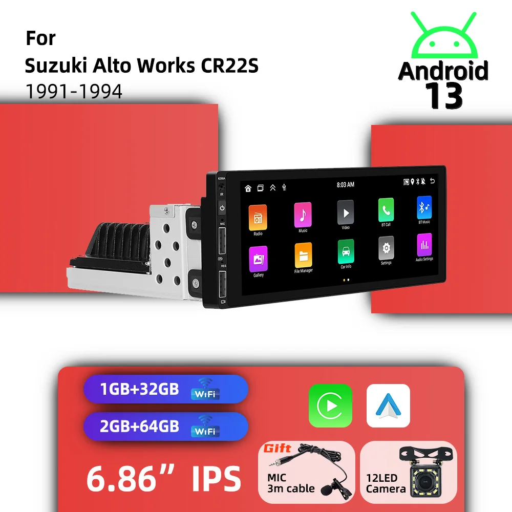 For Suzuki Alto Works CR22S 1991-1994 6.86