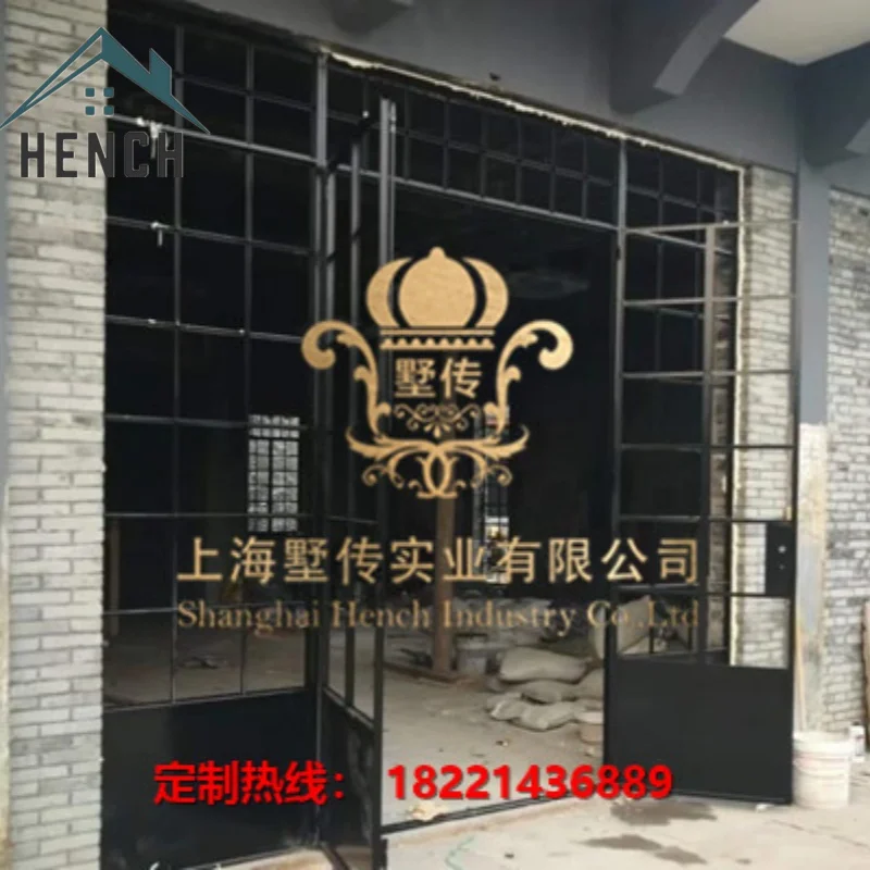 Home Use Security Hench Hot Selling Steel Glass Doors  Metal Material Made In China