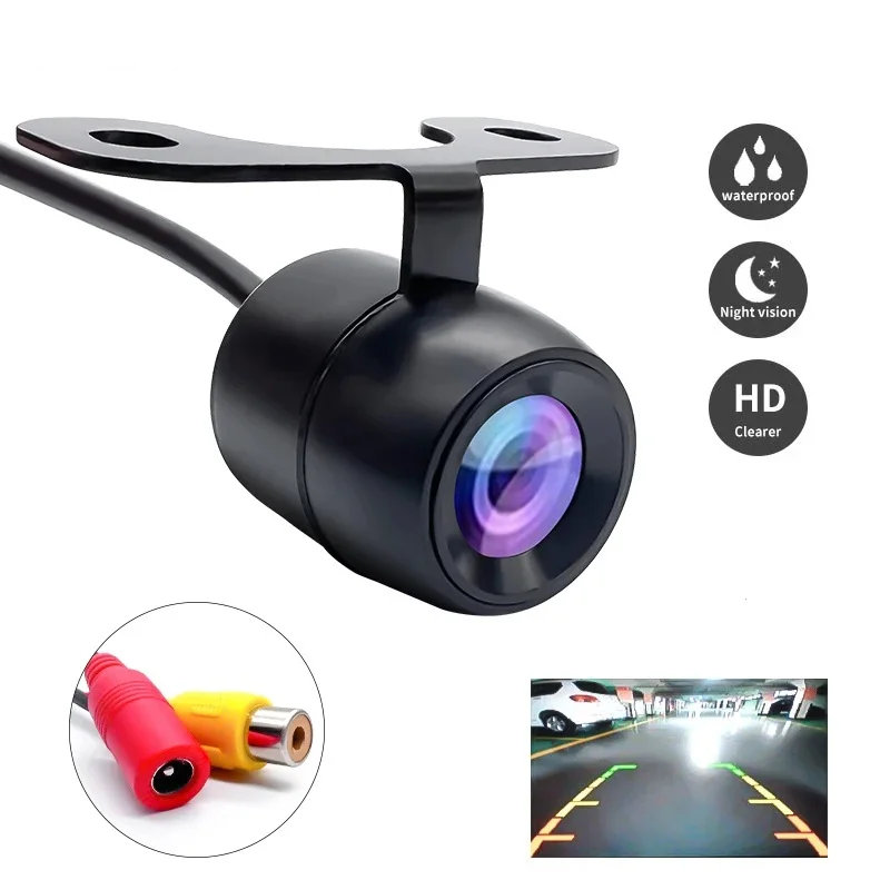 High Definition Night Vision Wide-Angle Rearview Parking Camera Car Reversing Camera Waterproof CCD LED Car Reversing Monitor