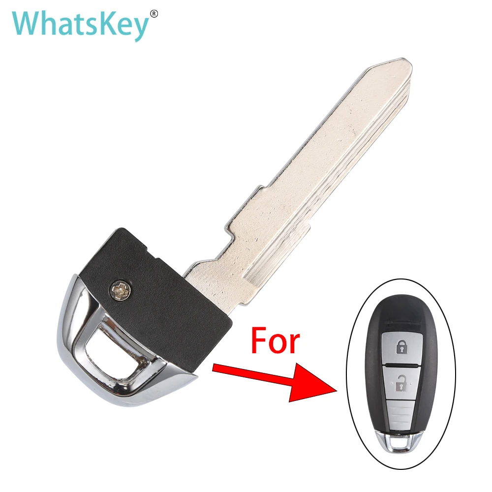 

WhatsKey 1/5/10Pcs Uncut Remote Smart Key Blade with emergency insert Car key For Suzuki Swift SX4 Vitara S-Cross 2010-2016