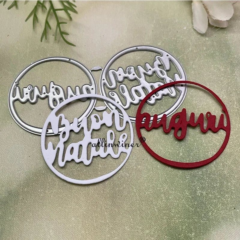 

Letter ring Metal Cutting Dies Stencils Die Cut for DIY Scrapbooking Album Paper Card Embossing