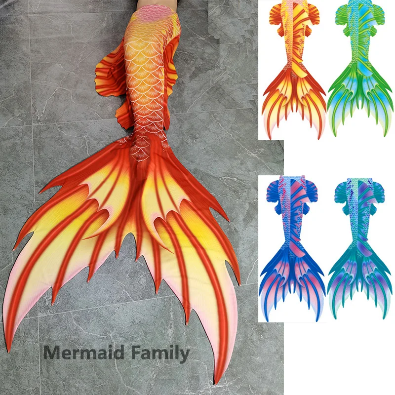 Custom Made Size Mermaid Tail Photo Shooting Fish Shape Tail Swimsuit for Mermaid Cosplay Can Fit  Large Mermaid Fin Monofins