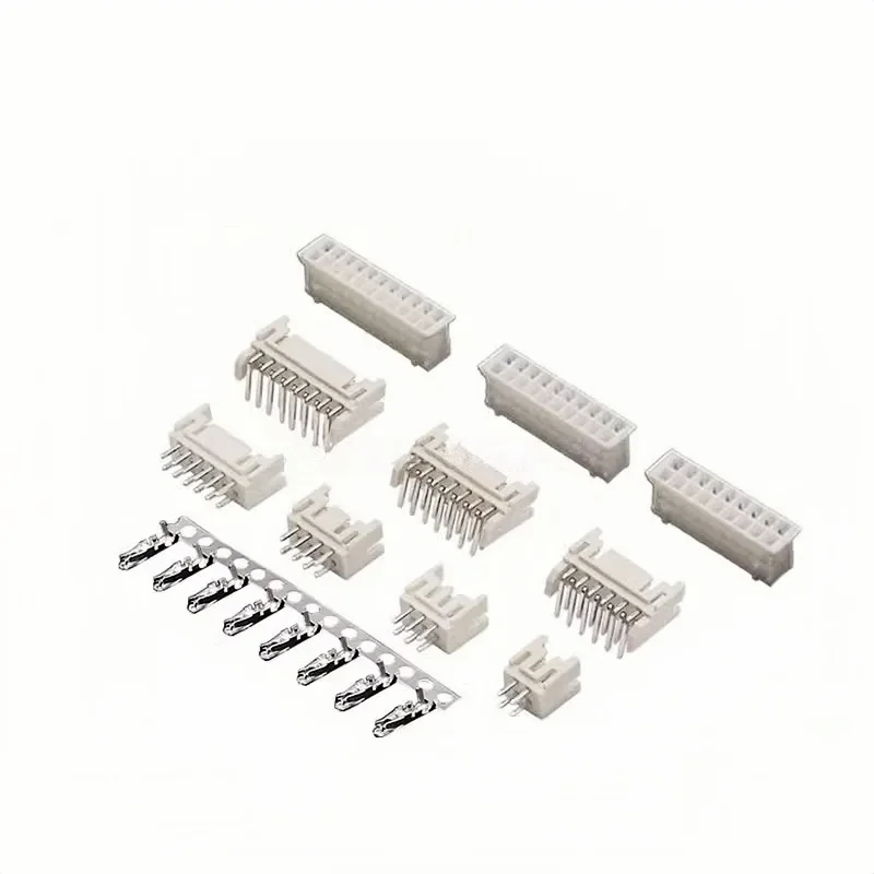 20PCS 2.0MM PHD Double Row 2X2/3/4/5/6/7/8/9/10/12/16 Pin PHD2.0 Connector Straight / Curved Needle Plug Male / Female / Crimps