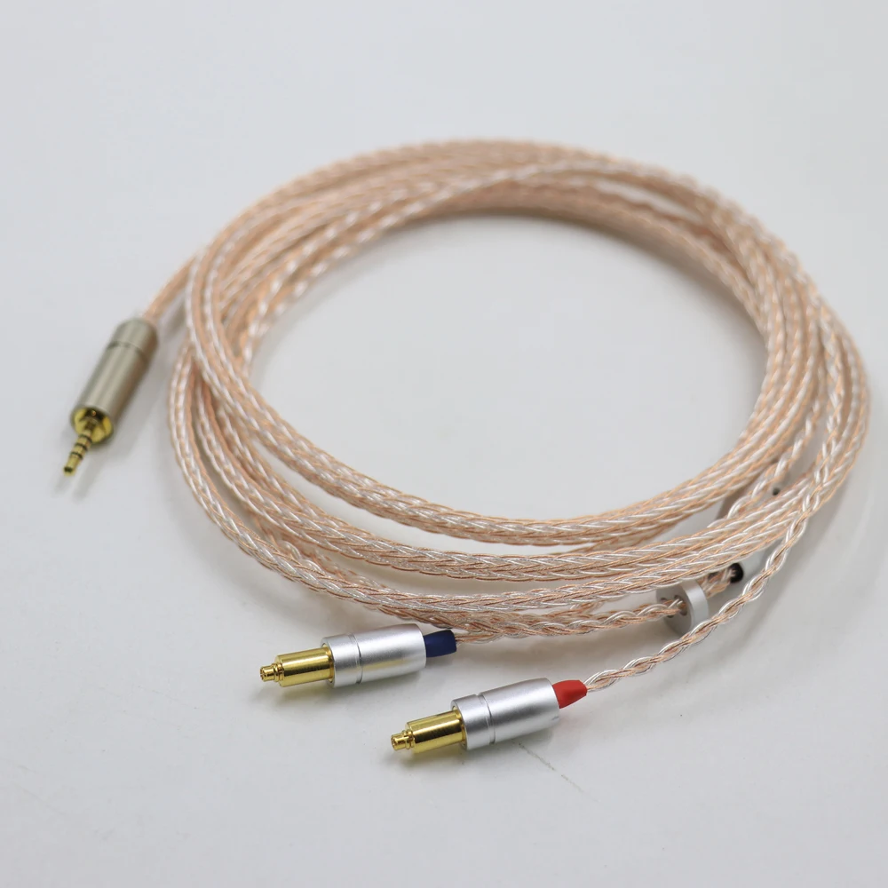 16 Core PCOCC Copper Silver Braided Earphone Cable For SRH1540 SRH1840 SRH1440 Headphone