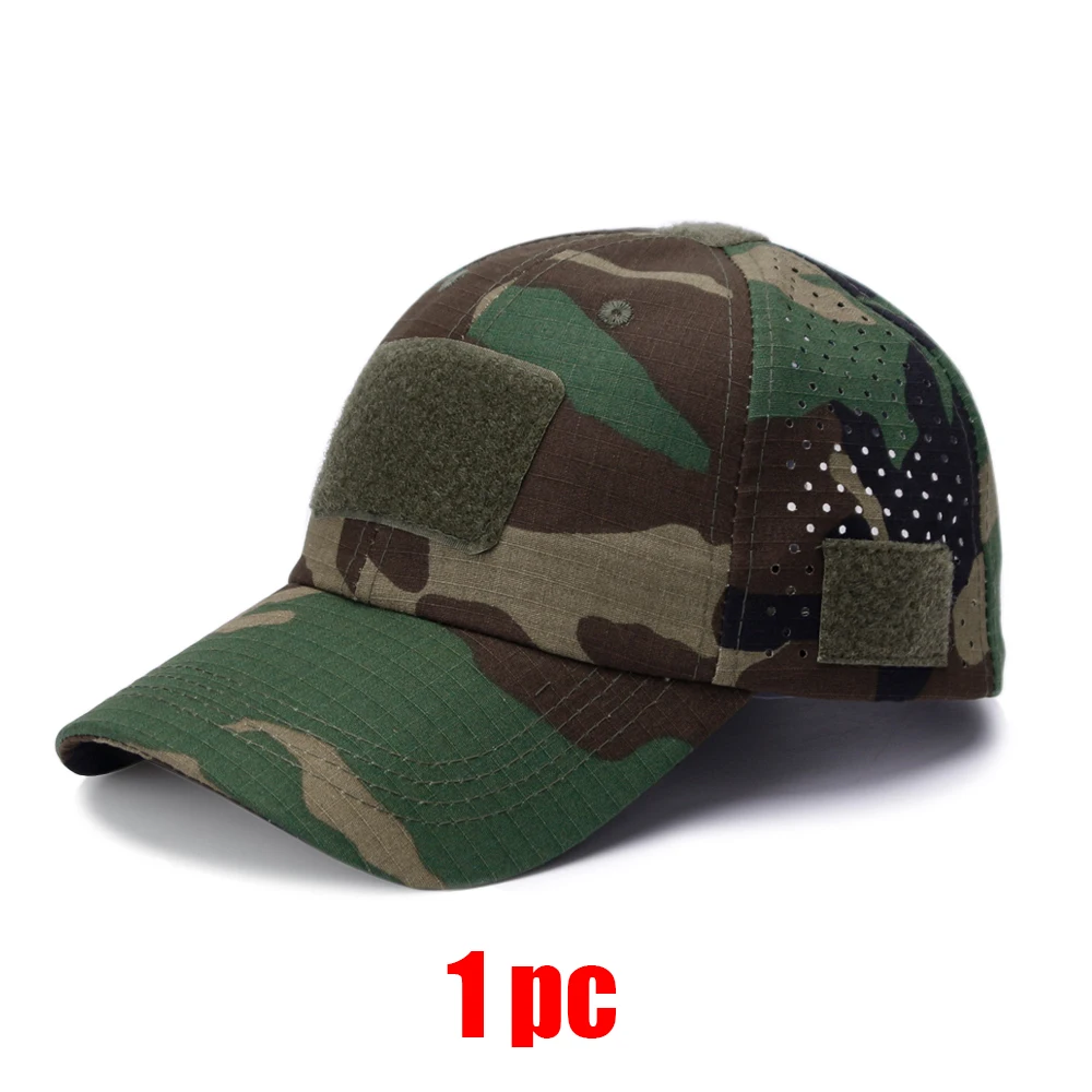 1/2 stücke Neue Männer Camouflage Baseball Kappe Atmungsaktive Sonnencreme Hut Outdoor Sport Jagd Wandern Camping Strand Angeln Sonnenhut