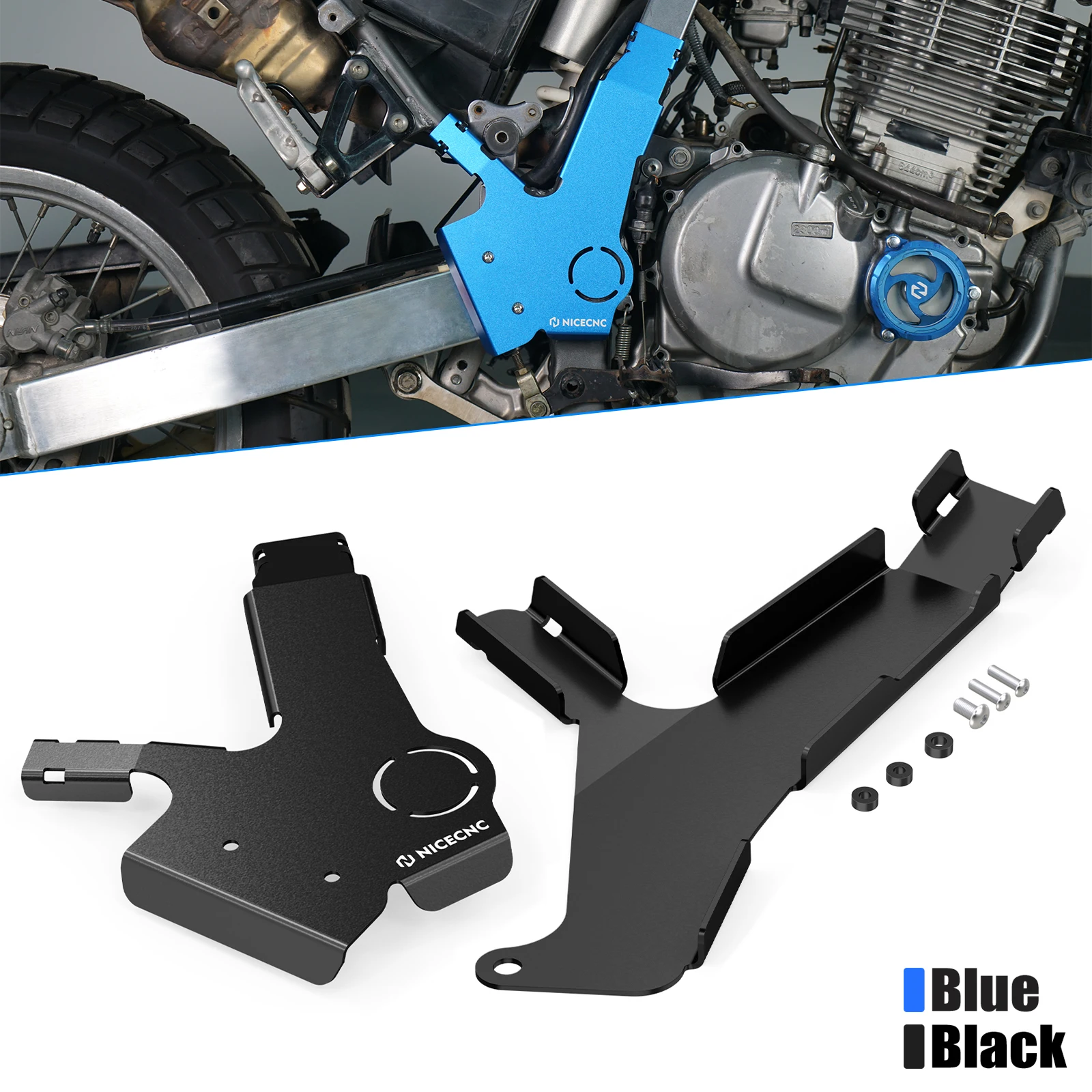 NICECNC دراجة نارية الإطار الحرس غطاء حامي التفاف لسوزوكي DR650 DR650S DR650SE DR 650 S SE 1996-2020 2021 2022 2023 2024