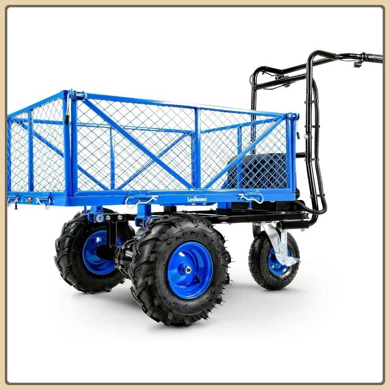 عربة المرافق الكهربائية 48 فولت، تحميل 500 رطل و1000 رطل، عربة مزرعة ليثيوم أيون