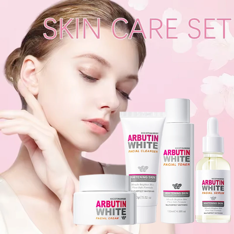 4-unids-set-de-juegos-de-cuidado-de-la-piel-blanqueador-de-arbutina-con-limpiador-facial-toner-suero-y-crema-facial-hidratante-que-se-desvanece-las-manchas-oscuras