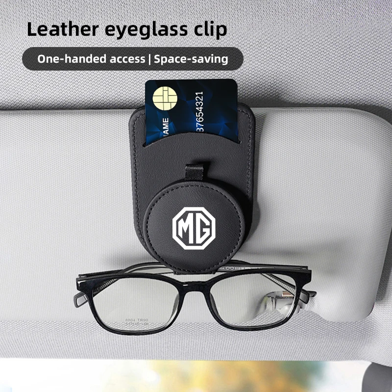 مشبك نظارات حاجب السيارة شعار السيارة بطاقة النظارات الشمسية قوس ل MG 4 5 6 7 Cyberster ES5 ONE MG5 Scorpio ZS HS MARVEL-R Hector MG3 #3