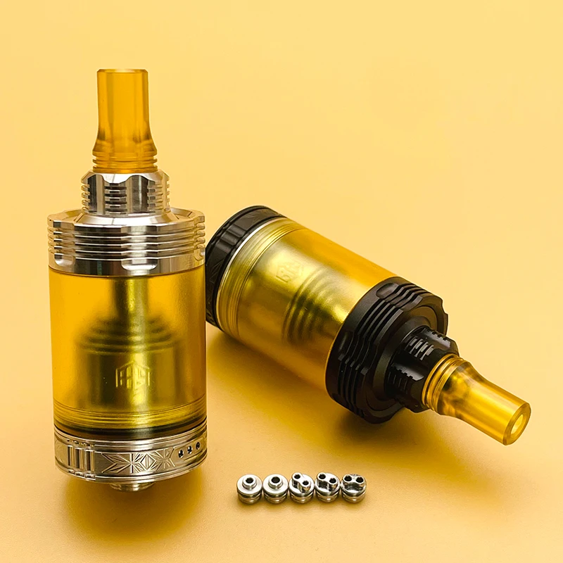 

DSX 415 V2 RTA Four One Five V2 316ss pei 4 мл 22 мм Верхнее заполнение Одна катушка Регулируемый резервуар воздушного потока Сменный распылитель для электронных сигарет