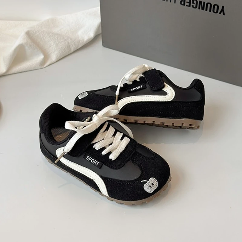 أحذية تدريب للأطفال ربيع الخريف الفتيات النسخة الكورية من الأحذية الكاجوال المريحة ذات النعل الناعم مع أحذية رياضية مسطحة في الأمام #5