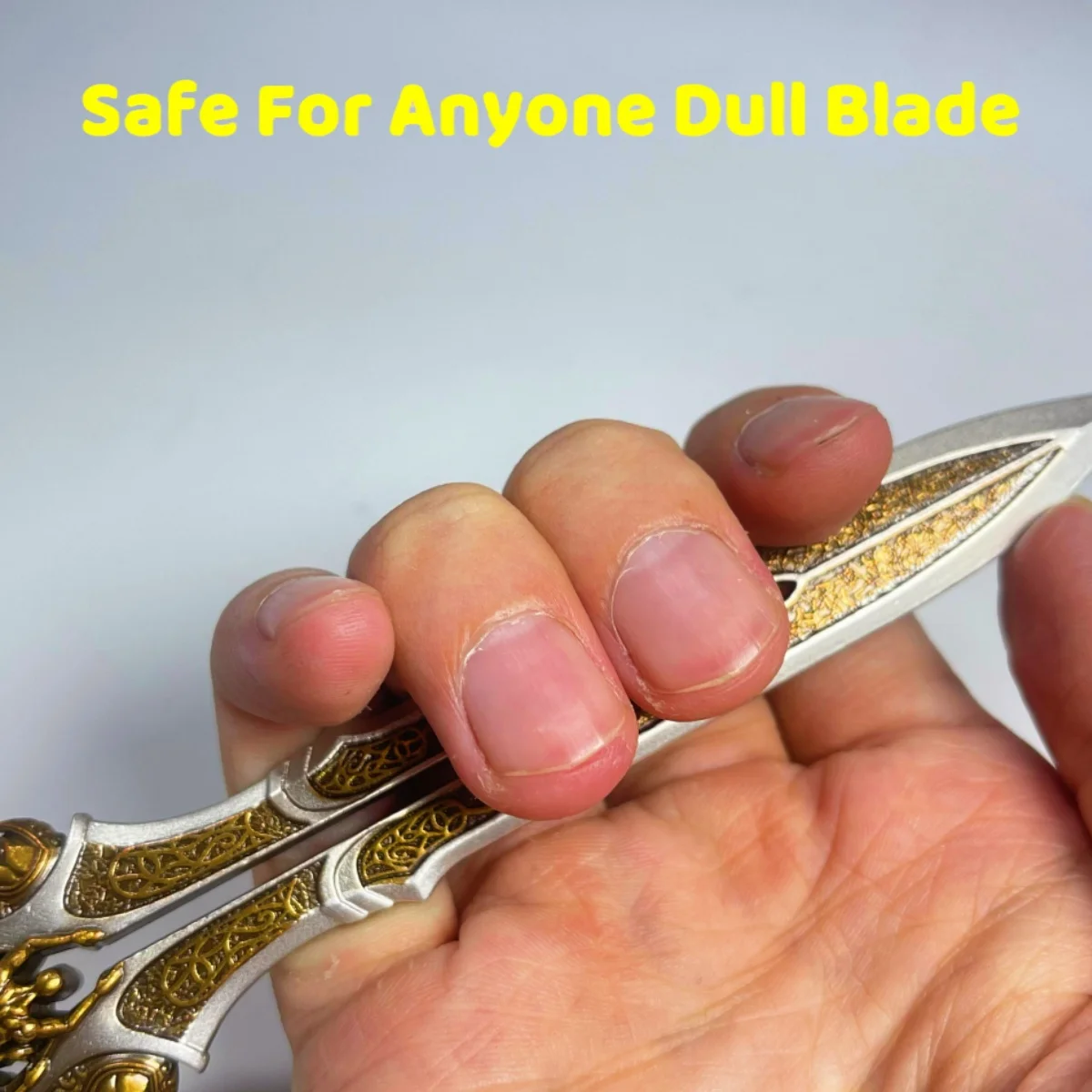 8.6인치 갓 오브 워 크레토스 메탈 카타나 검 오리지널 사무라이 세이버 나이프 일본 카타나 세이버 코스프레 액세서리 소품 장난감