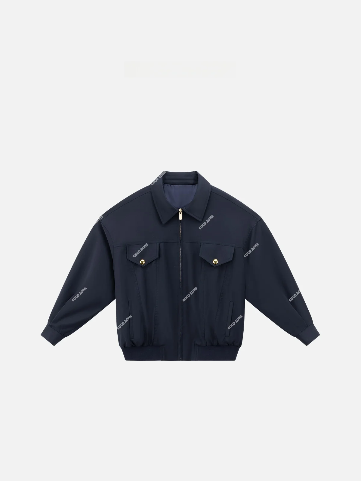 

Ретро-куртка Zone в американском стиле с длинными рукавами, повседневная, с воротником, универсальная, для женщин, для поездок на работу, из смесовой шерсти и полиэстера, эластичная.