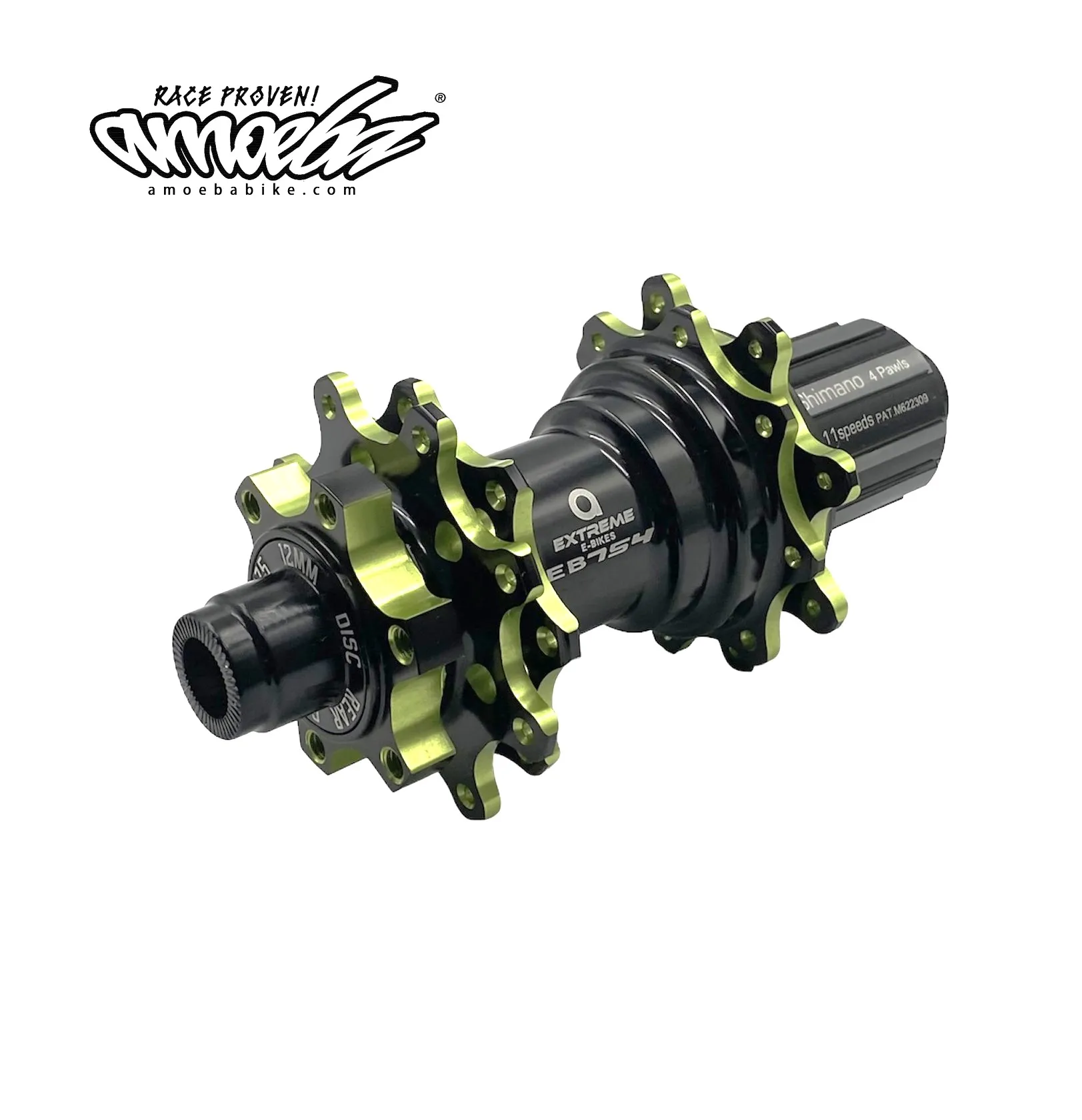

Amoeba HU-EB754B-R d12x148L/32H/36H/Shimano9/10/11/12 Speed/SRAM-XD/XDR задний втулка велосипеда запчасти для электровелосипеда/MTB