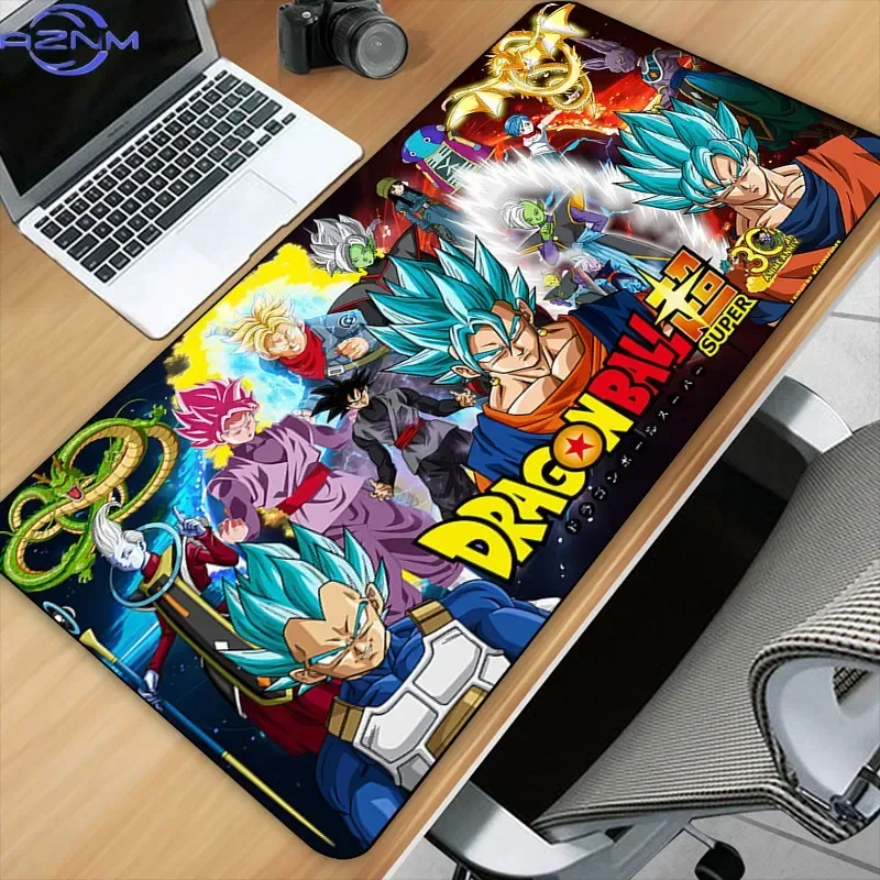 Colorful Anime Warrior Group Themed Large Mousepad, Rubber Non-slip Gaming Desk Mat, Waterproof Keyboard Table Protector for Hom