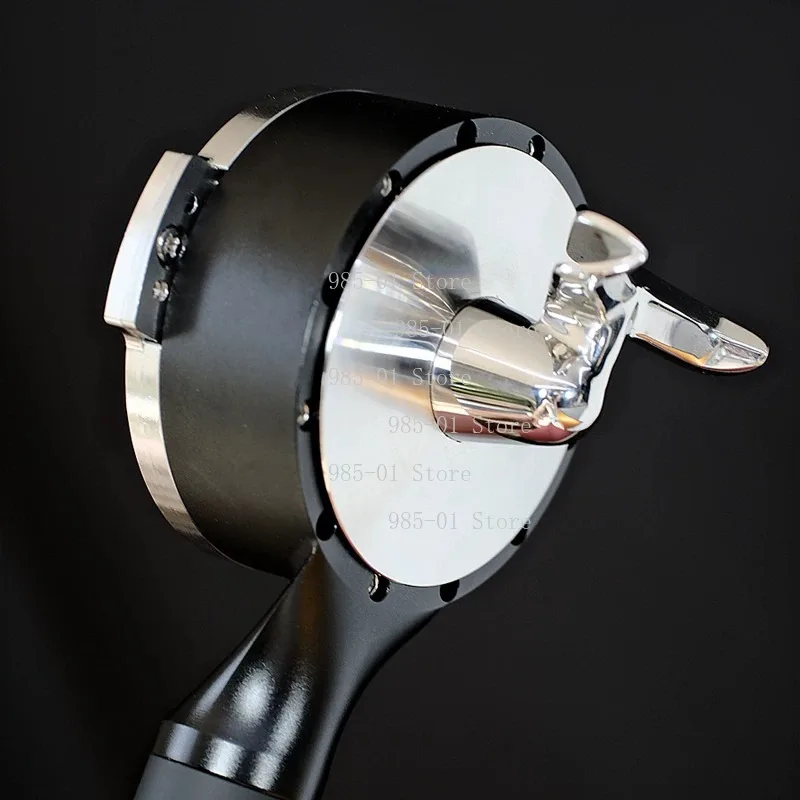 V2 Flat Coffee Machine Handle Deformable Horn Ingot Double Mouth