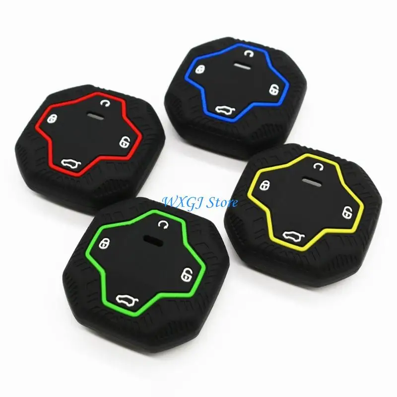 

37JE Нескользящий защитный чехол для ключей Защитная силиконовая кожа для некоторых моделей автомобилей Амортизирующие материалы