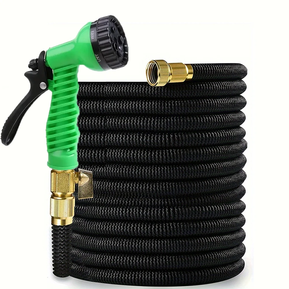 

Outdoor Expandable Magic Hose High Pressure Car Wash Hose Kit with Spray Gun Set for Watering and Cleaning