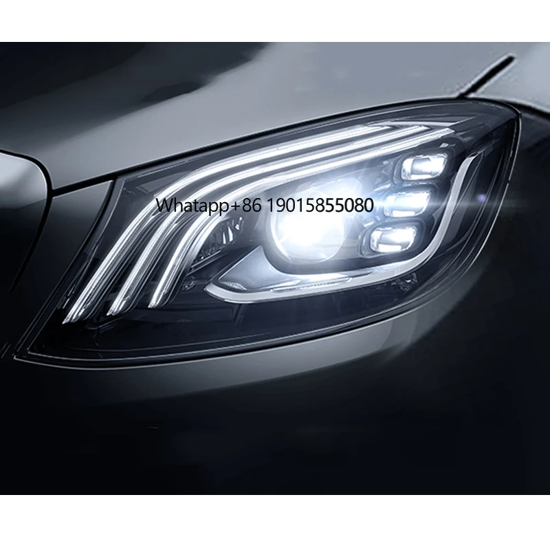

LED Car Running Light Headlight Replacement for Mercedes benz s Class 2014 2015 2016 2017 2018 W222 Lamps Modify Auto Parts Kit