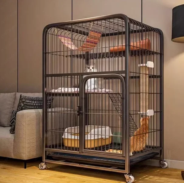Cat cage Large space Multi-layer indoor household cat villa Two-layer cat nest