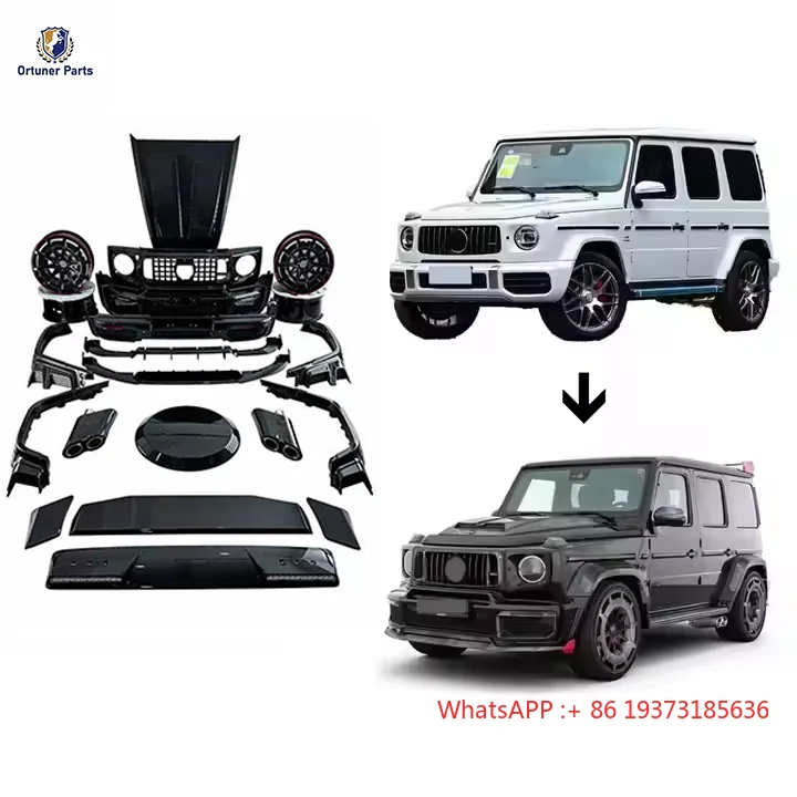 Dry Carbon Fiber Brabs G900 Front Lip Body Kit for Mercedes Bens G Class G63 W464 W463A Main Grill Rear Diffuser Spoiler Bodykit