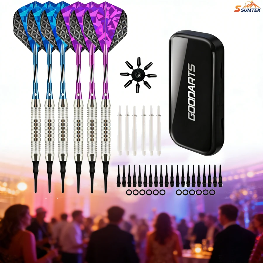 

Soft Electronic Dart Set - Dart with Protector Oval Plastic Storage Case Professional Needles for Tournament & Home Use