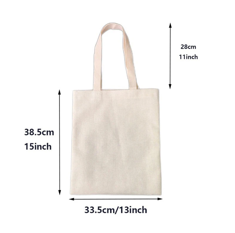 DHL100pcs Sublimaiton Linen Single Layer Storage Bag for Printing and DIY Craft Projects